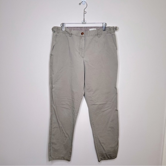 Club Monaco Cotton Stretch Jean Style Relaxed Slim Fit Khakis Tan Size 10 - Picture 1 of 9